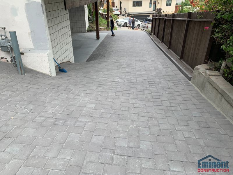 Pavers project in Echo park los angeles, CA